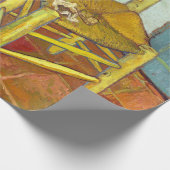 Vincent Van Gogh Vorsitzender mit Pipe Geschenkpapier (Ecke)