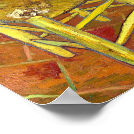 Vincent Van Gogh Vorsitzender mit Pipe Poster (Ecke)