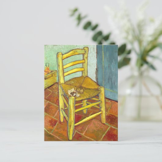 Vincent Van Gogh Vorsitzender mit Pipe Postkarte (Stehend Vorderseite)