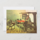 Vincent van Gogh Weaver gegenüber Links Spinnrad (Vorderseite)