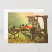 Vincent van Gogh Weaver gegenüber Links Spinnrad (Vorne/Hinten)