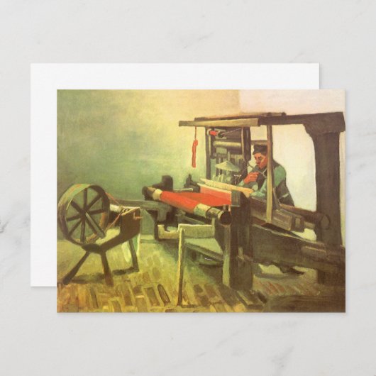 Vincent van Gogh Weaver gegenüber Links Spinnrad (Vorne/Hinten)