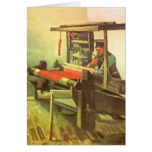 Vincent van Gogh Weaver gegenüber Links Spinnrad (Vorne)