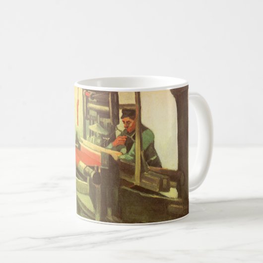 Vincent van Gogh Weaver gegenüber Links Spinnrad Kaffeetasse (VorderseiteRechts)
