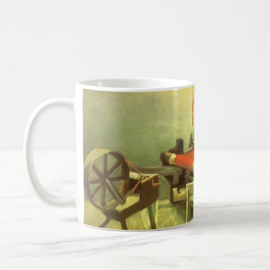 Vincent van Gogh Weaver gegenüber Links Spinnrad Kaffeetasse (Links)