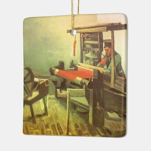 Vincent van Gogh Weaver gegenüber Links Spinnrad Keramikornament (Links)