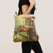Vincent van Gogh Weaver gegenüber Links Spinnrad Tasche (Von Nahem)