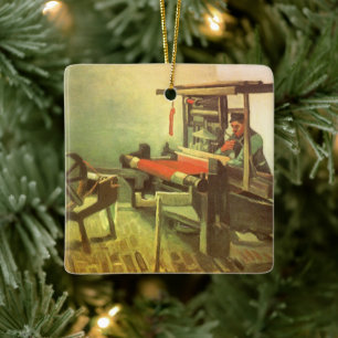 Vincent van Gogh Weber nach links gewandt Spinnrad Keramikornament