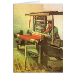 Vincent van Gogh Weberin mit links gewandtem Spinn