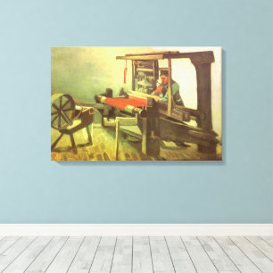 Vincent van Gogh Weberin nach links gewandt Spinnr Leinwanddruck