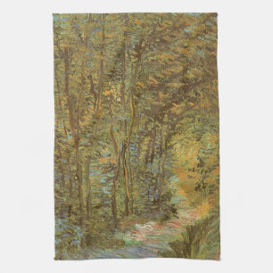 Vincent van Gogh - Weg im Wald Geschirrtuch