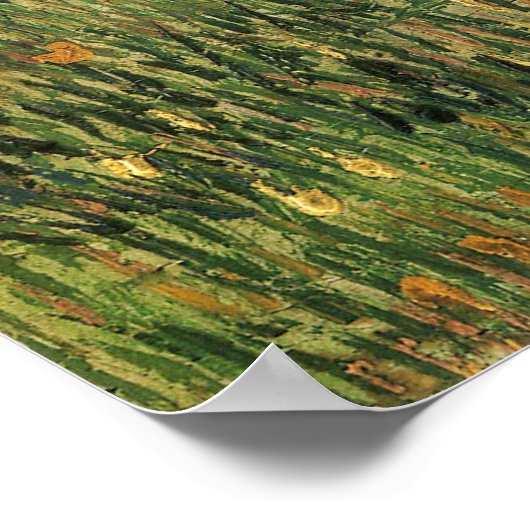 Vincent van Gogh - Weide in Bloom Poster (Ecke)