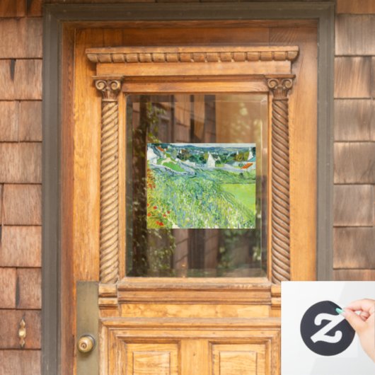 Vincent van Gogh - Weinberge in Auvers Fensteraufkleber (Haustür)