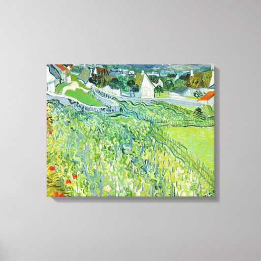 Vincent van Gogh - Weinberge in Auvers Leinwanddruck (Vorderseite)