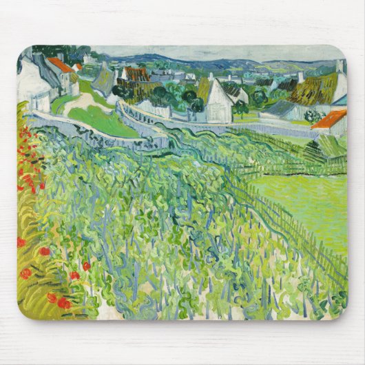 Vincent van Gogh - Weinberge in Auvers Mousepad (Vorne)