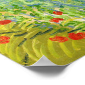 Vincent van Gogh - Weinberge in Auvers Poster (Ecke)