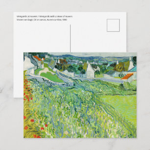 Vincent van Gogh - Weinberge in Auvers Postkarte