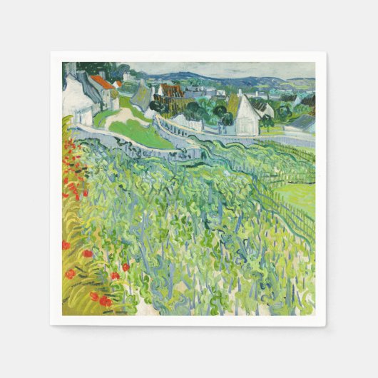 Vincent van Gogh - Weinberge in Auvers Serviette (Vorderseite)