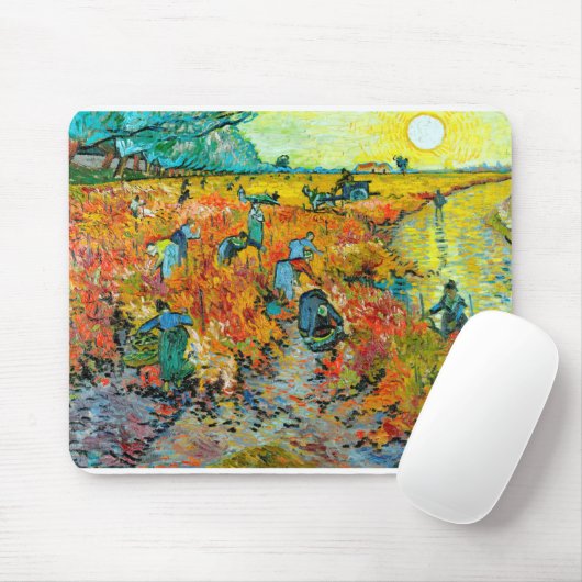 Vincent van Gogh Weingarten Arles Mousepad (Mit Mouse)