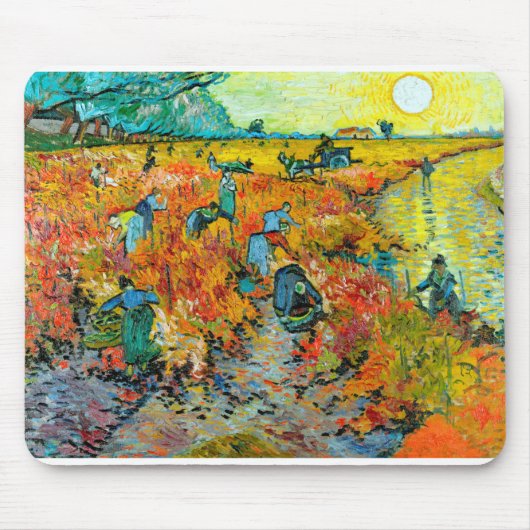 Vincent van Gogh Weingarten Arles Mousepad (Vorne)