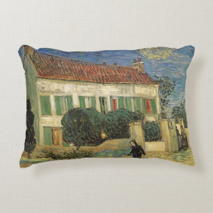 Vincent van Gogh - Weißes Haus bei Nacht Dekokissen