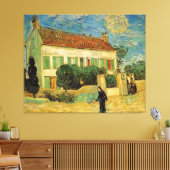 VINCENT VAN GOGH - WEISSES HAUS BEI NACHT LEINWAND (Insitu (Wohnzimmer))