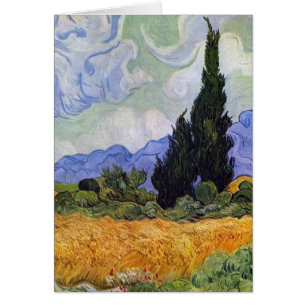 Vincent van Gogh - Weizen-Feld mit Zypressen
