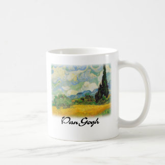 Vincent van Gogh - Weizen-Feld mit Zypressen Kaffeetasse