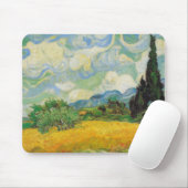 Vincent van Gogh - Weizen-Feld mit Zypressen Mousepad (Mit Mouse)