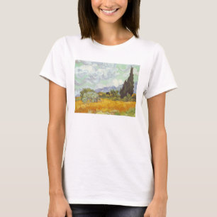 Vincent van Gogh - Weizen-Feld mit Zypressen T-Shirt