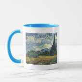 Vincent van Gogh-Weizen-Felder mit Zypressen Tasse (Links)