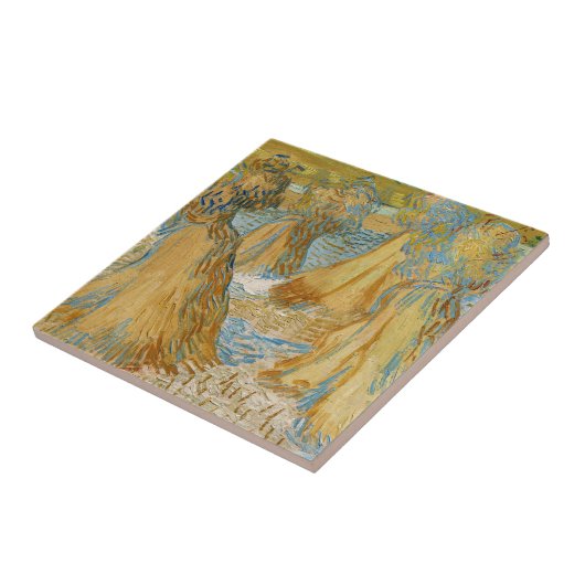 Vincent van Gogh - Weizenblätter Fliese (Seite)
