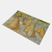 Vincent van Gogh - Weizenblätter Fußmatte (Schrägansicht)