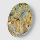 Vincent van Gogh - Weizenblätter Große Wanduhr (Winkel)
