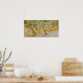 Vincent van Gogh - Weizenblätter Poster (Küche)