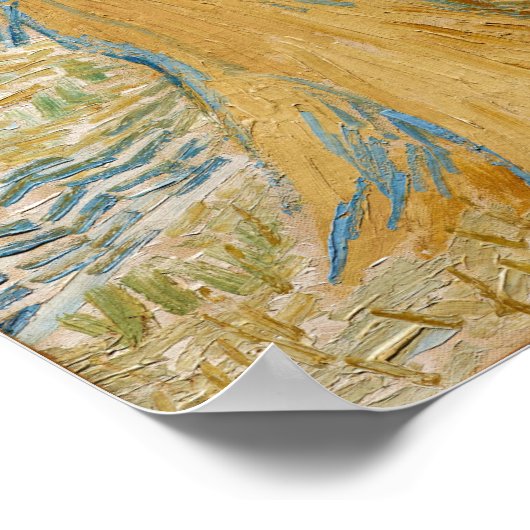 Vincent van Gogh - Weizenblätter Poster (Ecke)