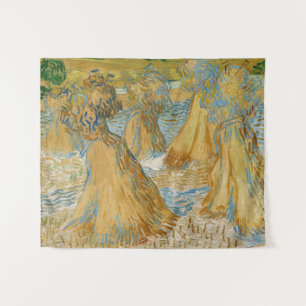 Vincent van Gogh - Weizenblätter Wandteppich