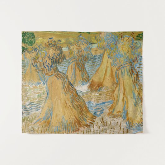 Vincent van Gogh - Weizenblätter Wandteppich (Vorderseite (Horizontal))