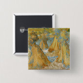 Vincent van Gogh - Weizenbündel Button (Vorne & Hinten)