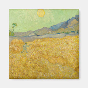 Vincent van Gogh - Weizenfeld mit einem Schnitter Magnet