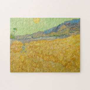 Vincent van Gogh - Weizenfeld mit einem Schnitter Puzzle