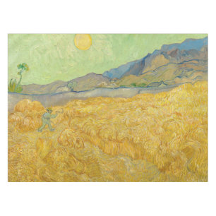 Vincent van Gogh - Weizenfeld mit einem Schnitter Tischdecke