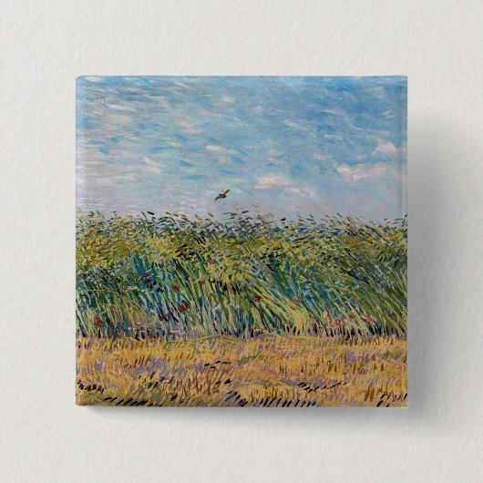 Vincent van Gogh - Weizenfeld mit einer Lerche Button (Vorderseite)
