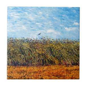Vincent Van Gogh - Weizenfeld mit einer Lerche Fliese