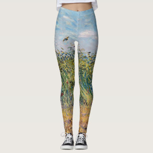 Vincent van Gogh - Weizenfeld mit einer Lerche Leggings