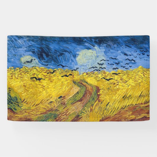 Vincent van Gogh - Weizenfeld mit Krähen Banner (Horizontal)