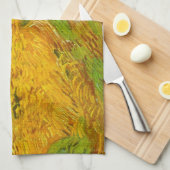 Vincent van Gogh Weizenfeld mit Krähen Geschirrtuch (Viertel Falte)