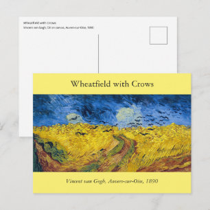 Vincent van Gogh - Weizenfeld mit Krähen Postkarte