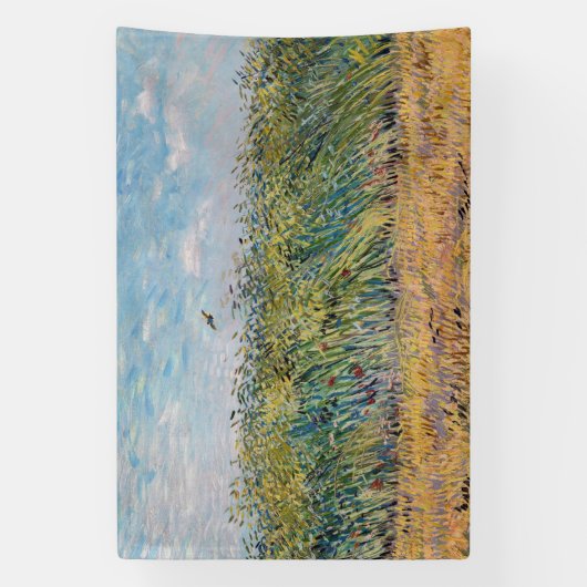 Vincent van Gogh - Weizenfeld mit Lark Banner (Vertikal)
