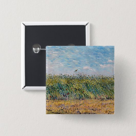Vincent van Gogh - Weizenfeld mit Lark Button (Vorne & Hinten)